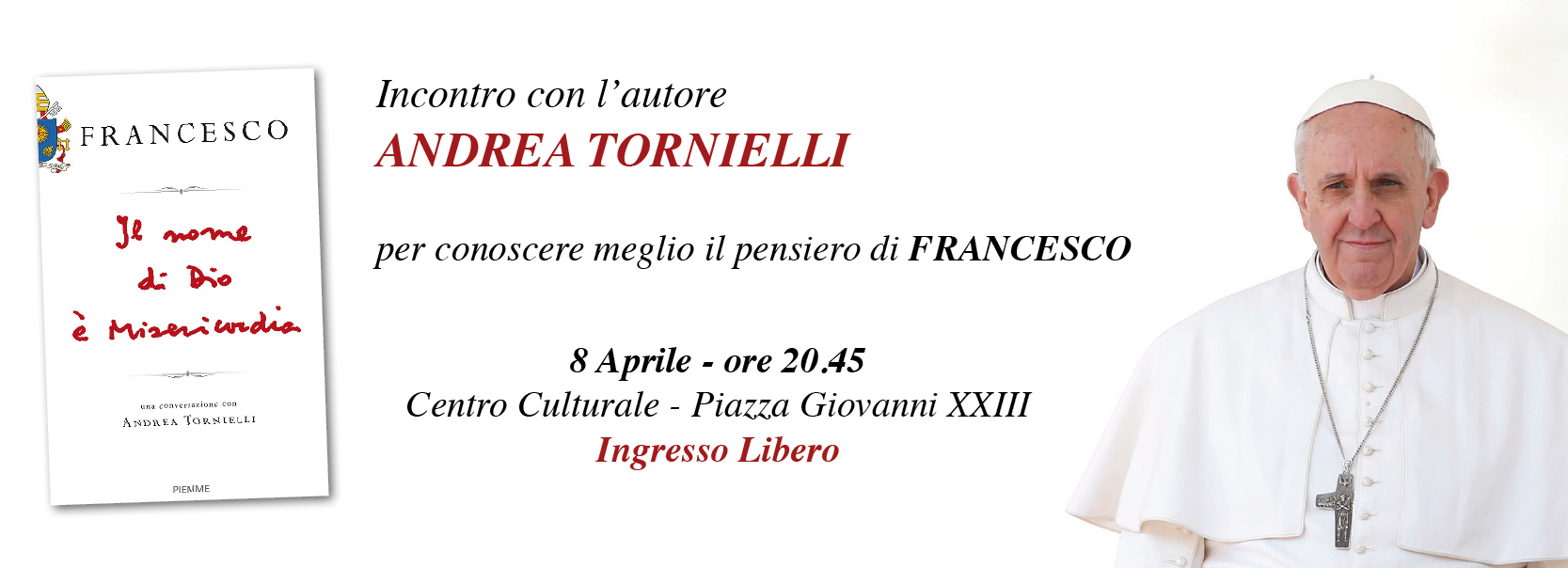 Incontro con l'autore Andrea Tornielli